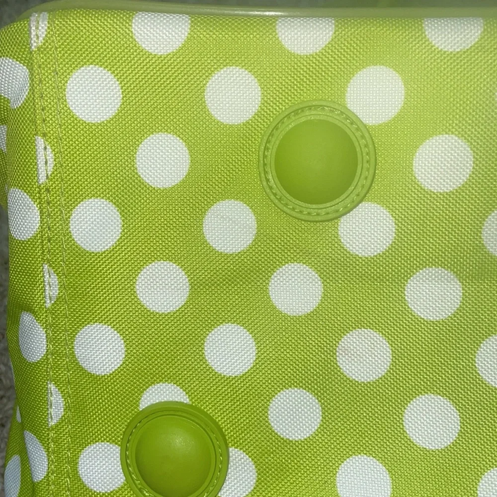 Green Polka Dot Storage Travel Bags